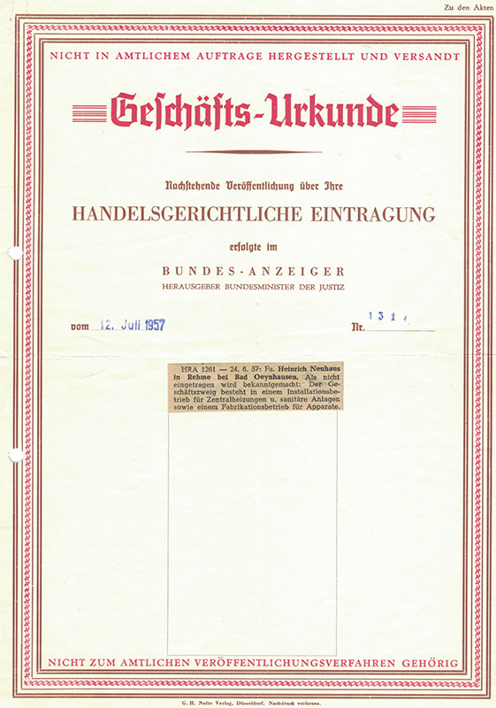 1957 – Geschäftskunde